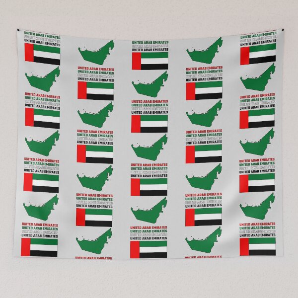 Item preview, United Arab Emirates Flag & Map - UAE Pride Vintage Design designed and sold by mashmosh.