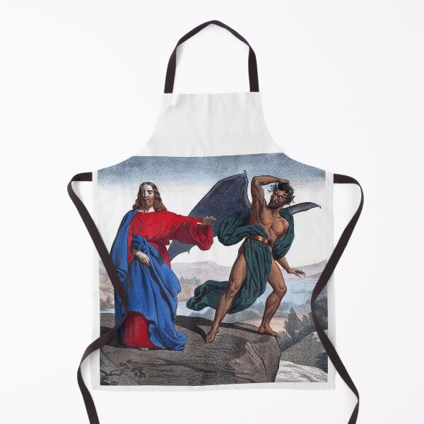 Item preview, Traditional Classic Art Scene Depicting Spiritual Struggle Between Good And Evil Figures designed and sold by DienesAngele.