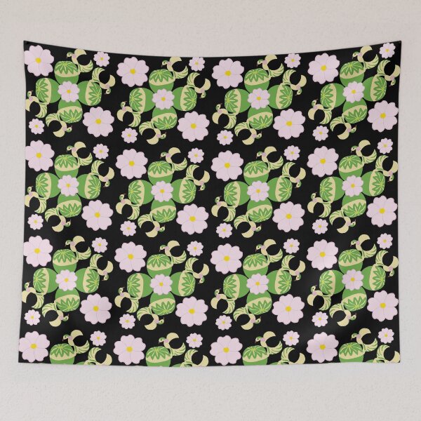 Item preview, Apple Birds on Black designed and sold by Digitalmyth's Designs.