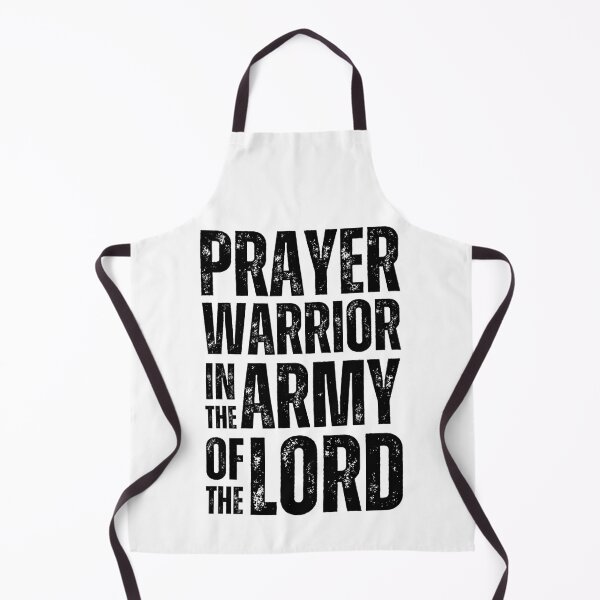 Item preview, Prayer Warrior in the Army of the Lord Christian Design for Faith‑Driven Believers Black Distressed Font designed and sold by GFamilyC.