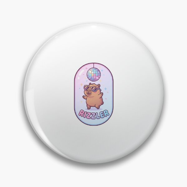 Item preview, Rizzler Capybara Funny Disco Party Cartoon designed and sold by Fenay Designs.