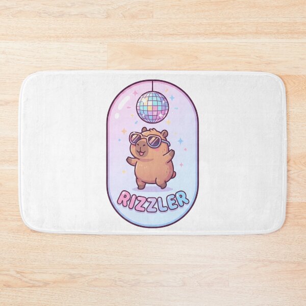 Item preview, Rizzler Capybara Funny Disco Party Cartoon designed and sold by Fenay Designs.