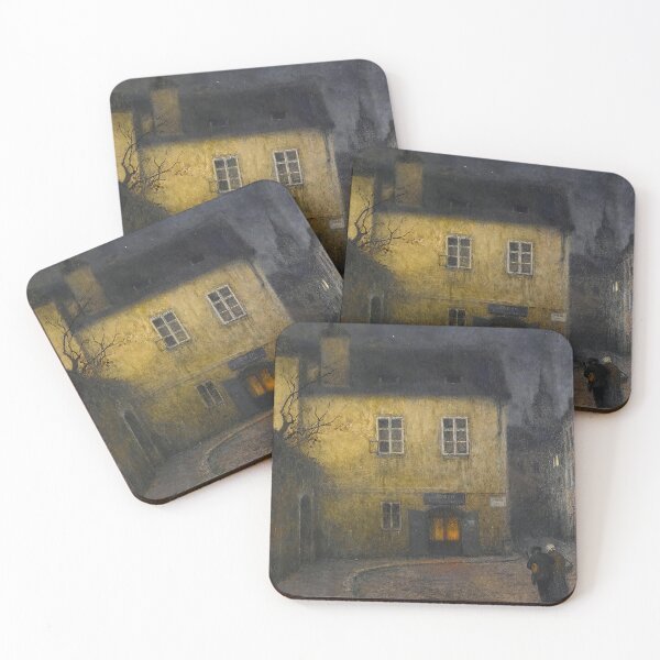 Item preview, A Street Corner in Prague - Jakub Schikaneder designed and sold by darkgothicart.