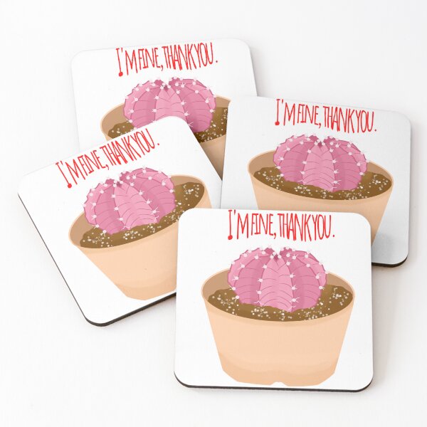Item preview,  I'm Thinking You! Pink Cactus Thank You. designed and sold by MigWhimsy.