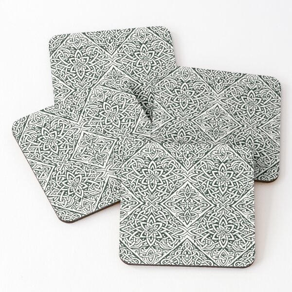 Item preview, Celtic Knot Pattern – Green Interlaced Ornament designed and sold by DrizzyV.