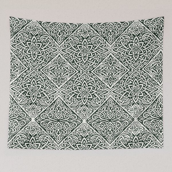 Item preview, Celtic Knot Pattern – Green Interlaced Ornament designed and sold by DrizzyV.
