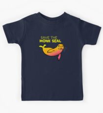 Rette das Mönchsrobbe Kinder T-Shirt