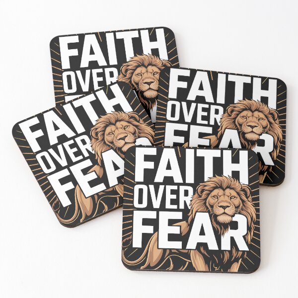Item preview, Faith Over Fear – Christian Lion Strength & Courage Art designed and sold by Luvahawb.