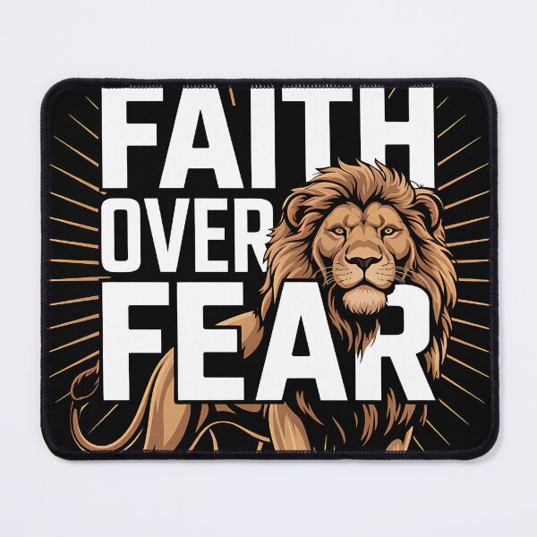 Item preview, Faith Over Fear – Christian Lion Strength & Courage Art designed and sold by Luvahawb.