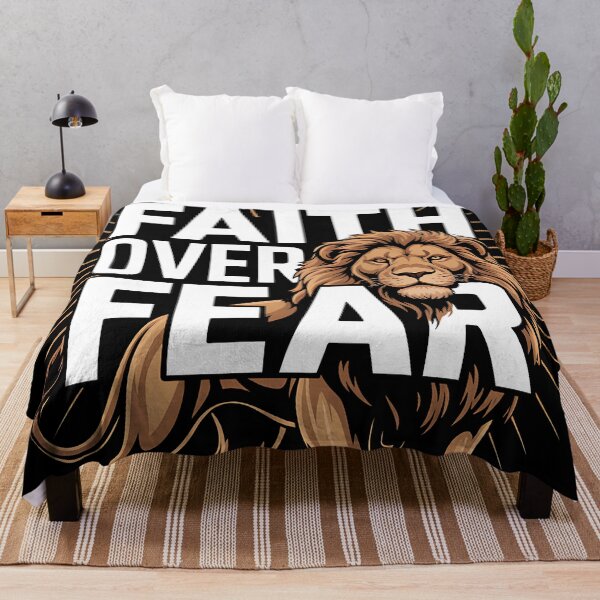 Item preview, Faith Over Fear – Christian Lion Strength & Courage Art designed and sold by Luvahawb.