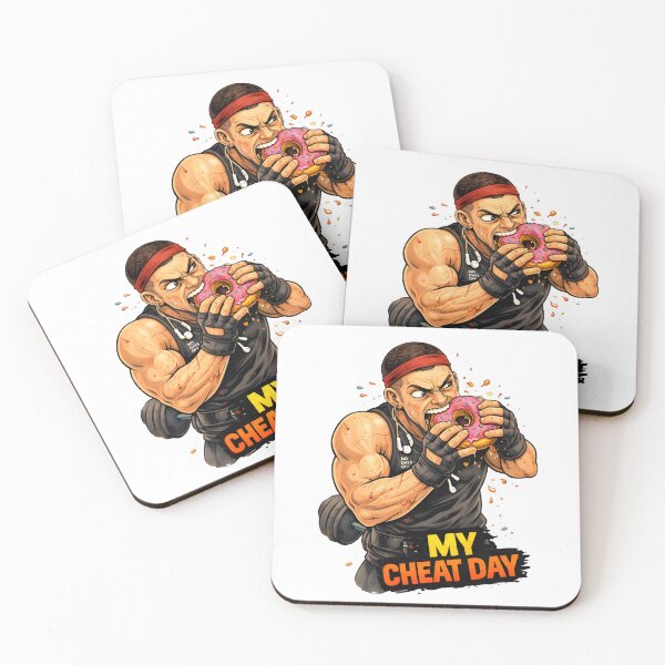 Item preview, My Cheat Day – Gym Bro Donut Funny Fitness Illustration designed and sold by Snackwear Apparel.