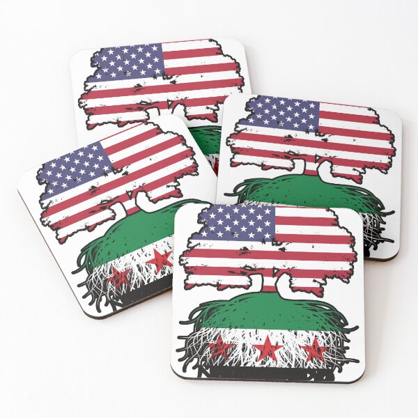Item preview, Syrian American Roots and Crown Tree designed and sold by FlagX.