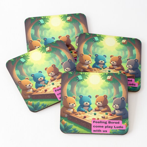 Item preview, Funny jokes  Bear custom designed     Bears play Ludo  game designed and sold by Dew  Drop wear.