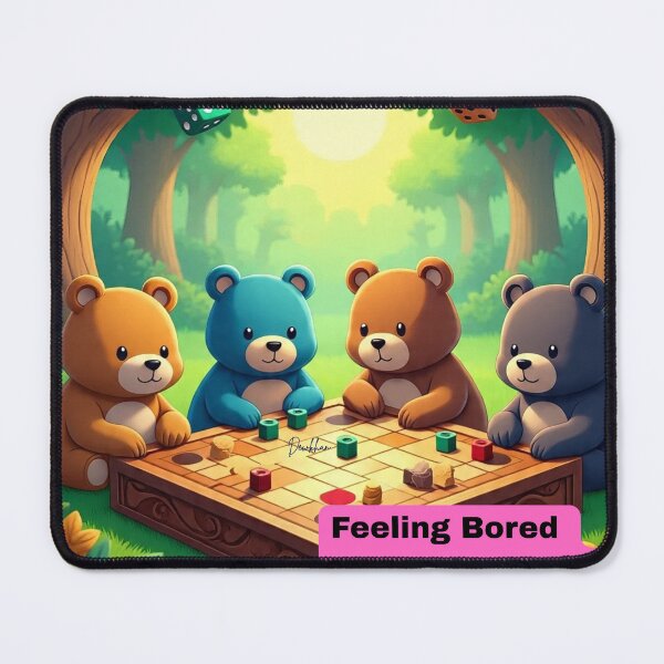 Item preview, Funny jokes Bear custom designed Bears play Ludo game designed and sold by Dew Drop wear.