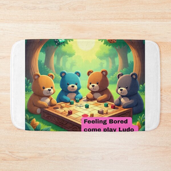 Item preview, Funny jokes  Bear custom designed     Bears play Ludo  game designed and sold by Dew  Drop wear.