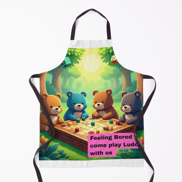 Item preview, Funny jokes  Bear custom designed     Bears play Ludo  game designed and sold by Dew  Drop wear.