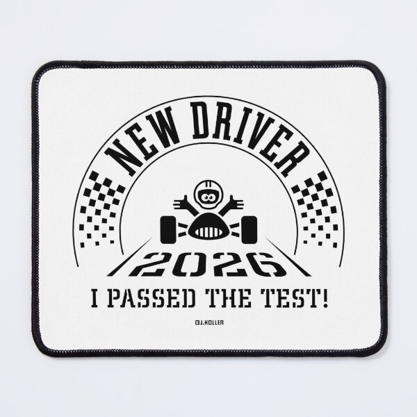 Item preview, New Driver 2026 – I Passed The Test! (Driver’s License / Driving Licence / Black) designed and sold by MrFaulbaum.