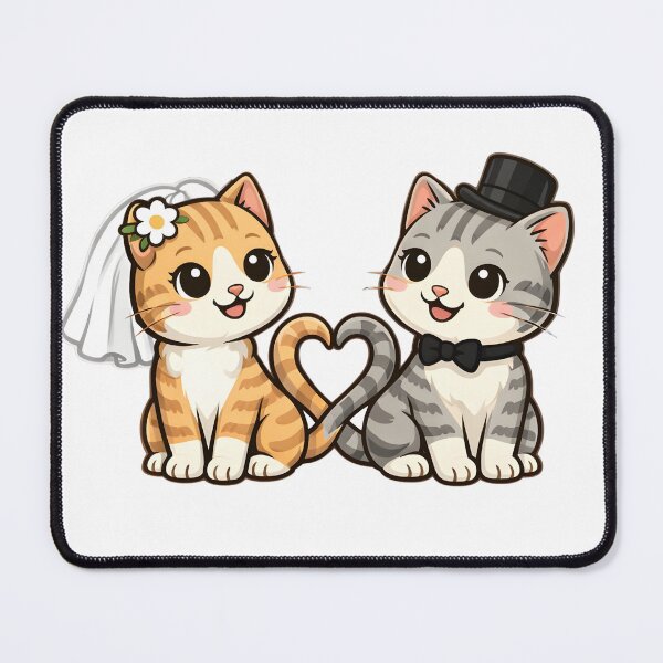 Item preview, Cute Cats Wedding Day designed and sold by ChrisCandle.