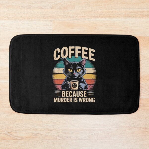 Item preview, Coffee Because Murder Is Wrong Women's Cat Coffee  designed and sold by MythWoot.