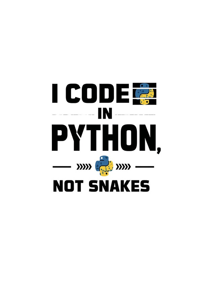 Thumbnail 4 of 4, iPhone Case, I Code in Python, Not Snakes – Funny Programmer Humor T-Shirt designed and sold by RMTrendy.