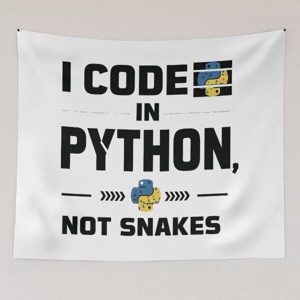 Item preview, I Code in Python, Not Snakes – Funny Programmer Humor T-Shirt designed and sold by RMTrendy.