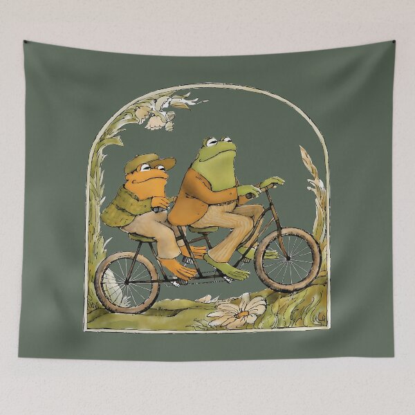 Item preview, Frog and Toad Cozy Bike Ride Shirt – Vintage Children’s Book Aesthetic designed and sold by maitivi.