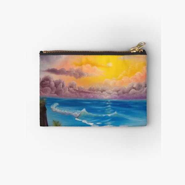 Item preview, Beach Cove, Beach scape, beautiful beach, colorful beach, beach prints, cloudy sky, colorful sky, coastal decor designed and sold by roxanegabriel.