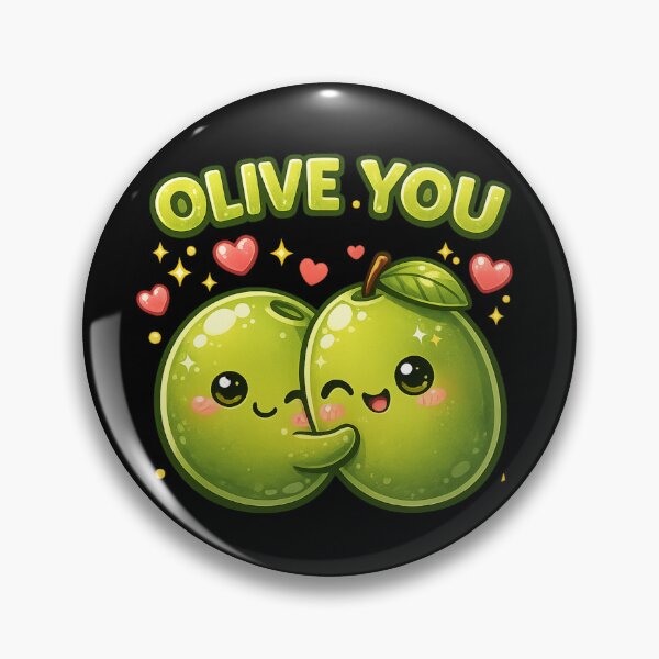 Item preview, Olive You Cute Love Pun designed and sold by Papier Atelier Art.