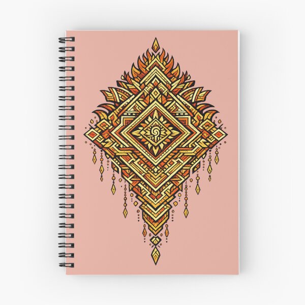 Item preview, Aztec Fire Geometry – Sacred Tribal Pattern designed and sold by DrizzyV.
