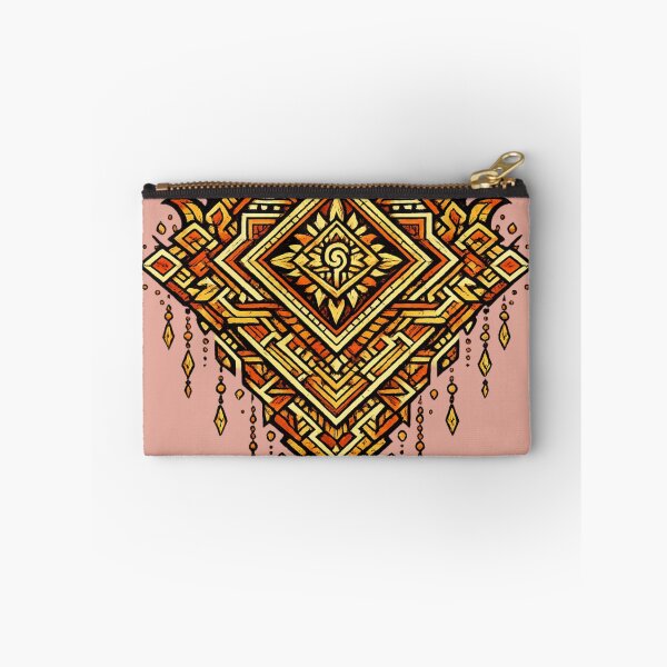 Item preview, Aztec Fire Geometry – Sacred Tribal Pattern designed and sold by DrizzyV.