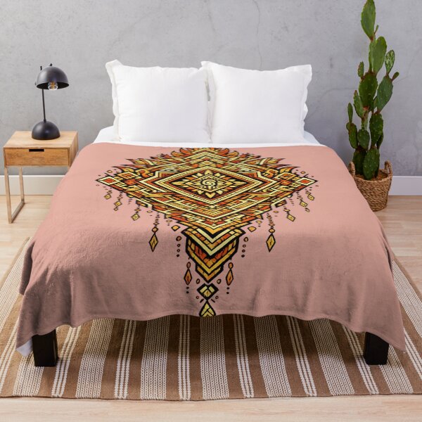 Item preview, Aztec Fire Geometry – Sacred Tribal Pattern designed and sold by DrizzyV.