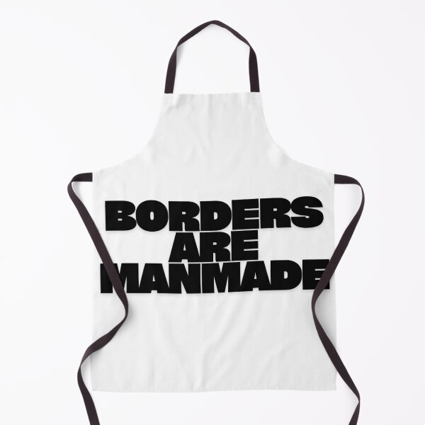 Item preview, Borders Are Manmade | Political & Human Rights Quote designed and sold by ClashShop.