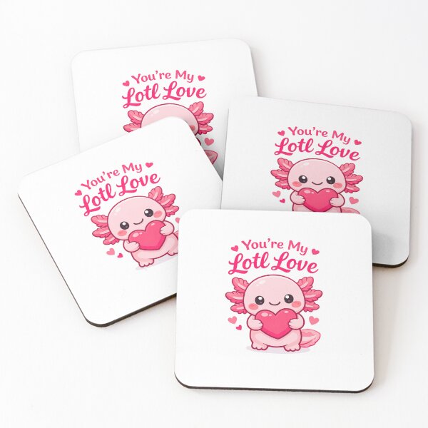 Item preview, You’re My Lotl Love – Cute Axolotl Valentine Illustration designed and sold by bilal sibgui.