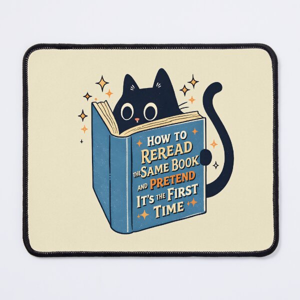 Item preview, How to Reread the Same Book and Pretend It's the First Time designed and sold by DemureArtsy.
