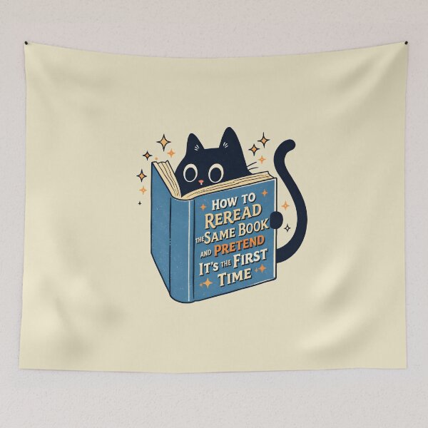 Item preview, How to Reread the Same Book and Pretend It's the First Time designed and sold by DemureArtsy.