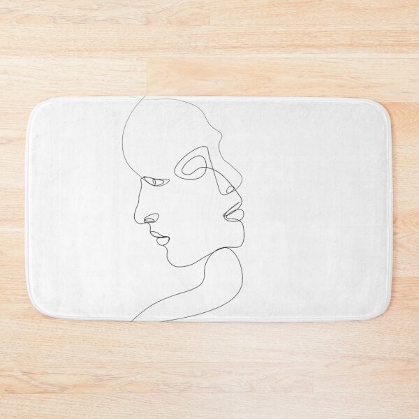 Item preview, Two Faces, One Line – Abstract Portrait designed and sold by linesbydunja.