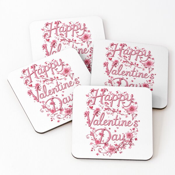 Artikelvorschau, Romantischer Blumenkranz – Schriftzug „Alles Gute zum Valentinstag“ entworfen und verkauft von Sweet Dreams & Fantasia.