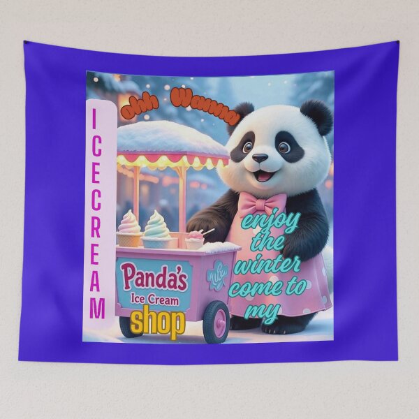 Item preview,  Funny joke  panda Custom designed tshirts     Ohh wanna enjoy the winter come to my ice cream shop designed and sold by Dew  Drop wear.