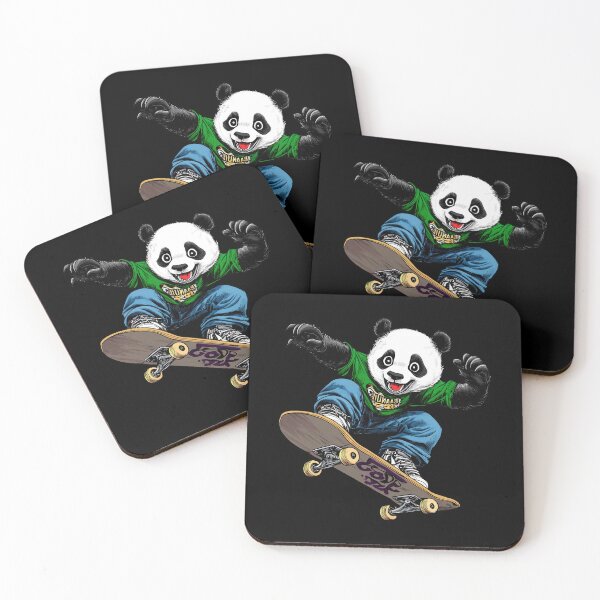 Item preview, Oso panda patinador designed and sold by Soulskier.