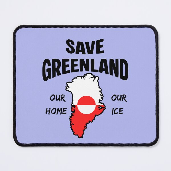 Item preview, Save Greenland Arctic Map and Flag Heritage Design designed and sold by axiksa10.