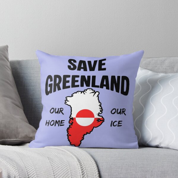 Item preview, Save Greenland Arctic Map and Flag Heritage Design designed and sold by axiksa10.