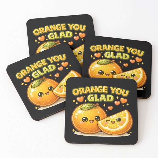Item preview, Orange You Glad Cute Orange Pun designed and sold by Papier Atelier Art.