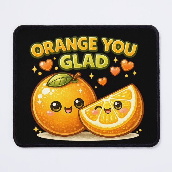 Item preview, Orange You Glad Cute Orange Pun designed and sold by Papier Atelier Art.
