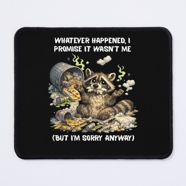 Item preview, Funny Guilty Raccoon Trash Panda Messy Meme designed and sold by DigitalMomy.