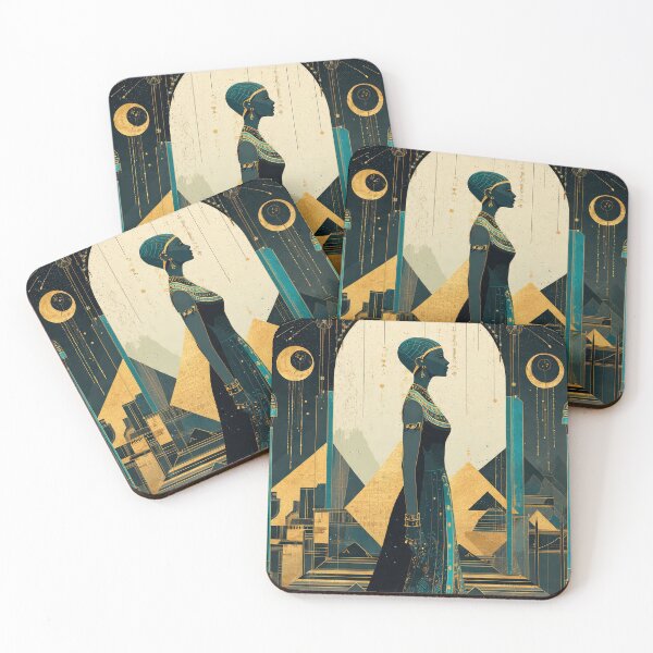 Item preview, Egyptian Queen: Golden Art Deco Elegance designed and sold by Vintage Poster Gallery.