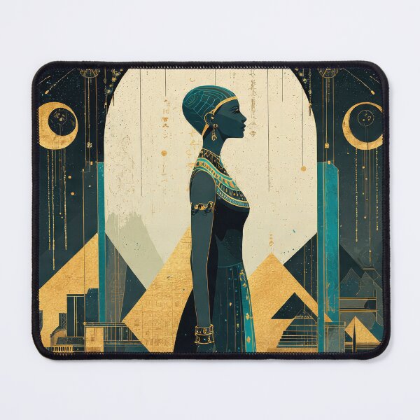 Item preview, Egyptian Queen: Golden Art Deco Elegance designed and sold by Vintage Poster Gallery.