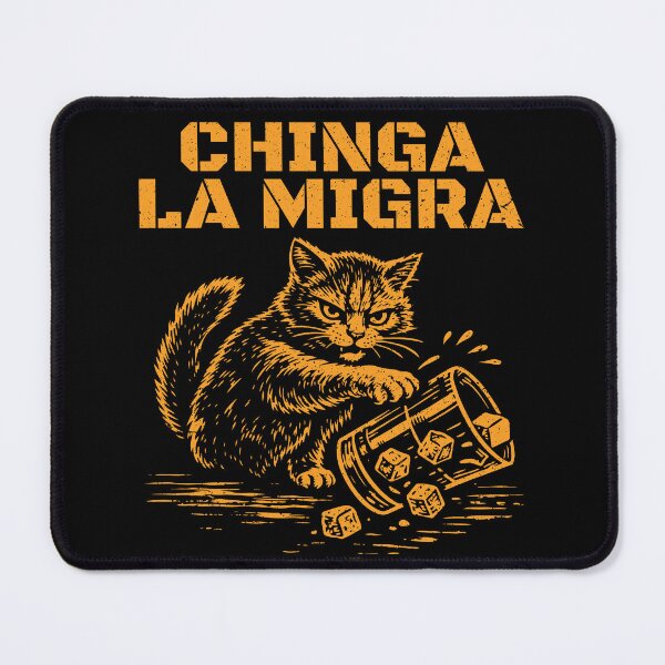 Item preview, Chinga La Migra Cat Funny Anti-ICE No Ice Please designed and sold by wtfbba.
