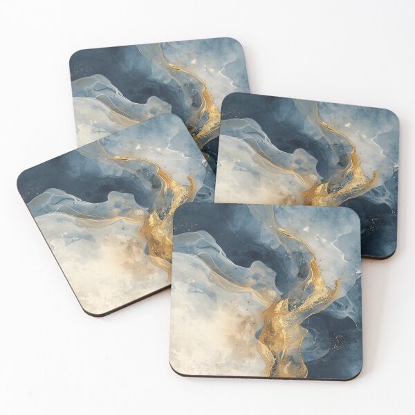 Item preview, Golden Tide in Blue designed and sold by Harmonic_Layers.