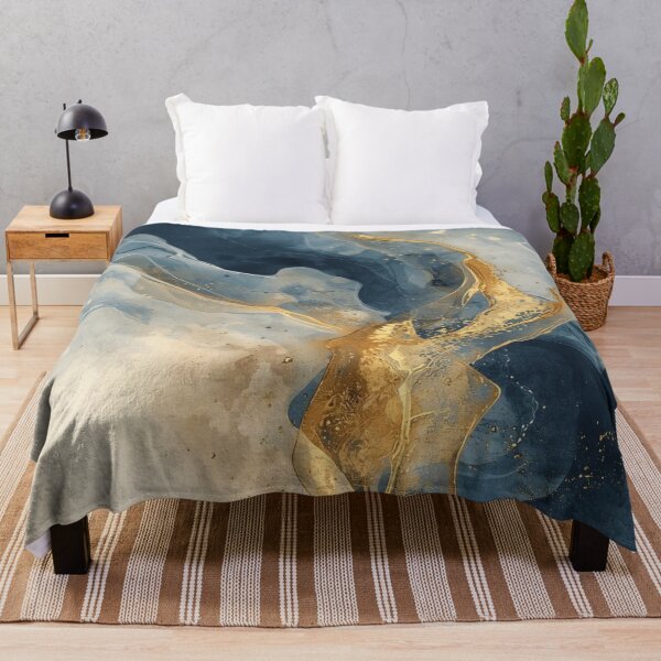 Item preview, Golden Tide in Blue designed and sold by Harmonic_Layers.
