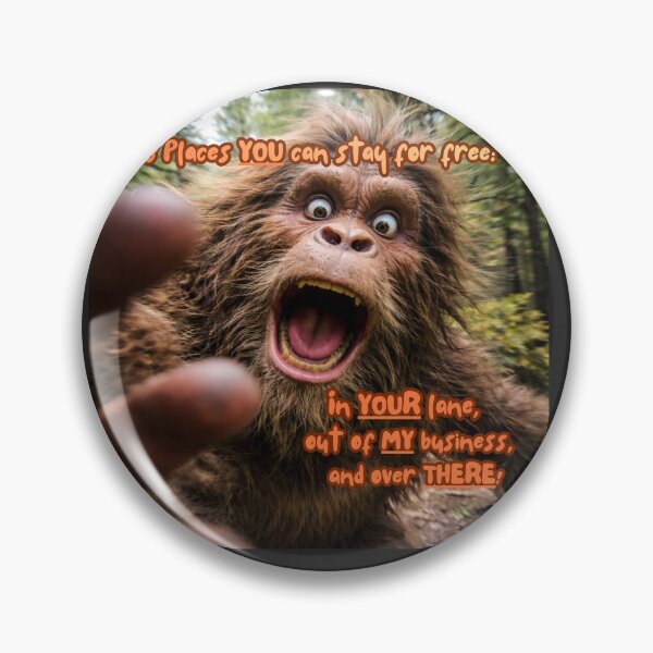 Item preview, Camera-Avoiding Bigfoot | Funny Cryptid Meme Art designed and sold by Matty69TeeS.